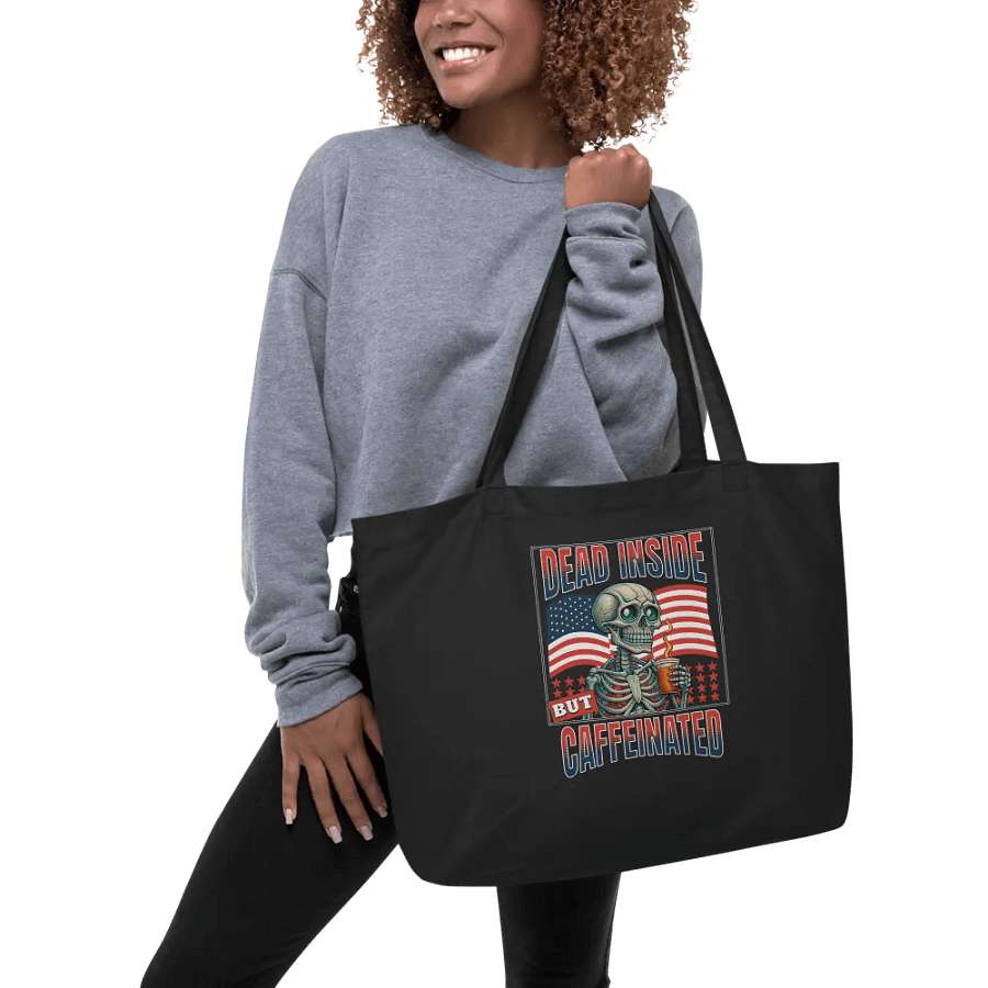 Dead Inside But Caffeinated Tote product image (3)