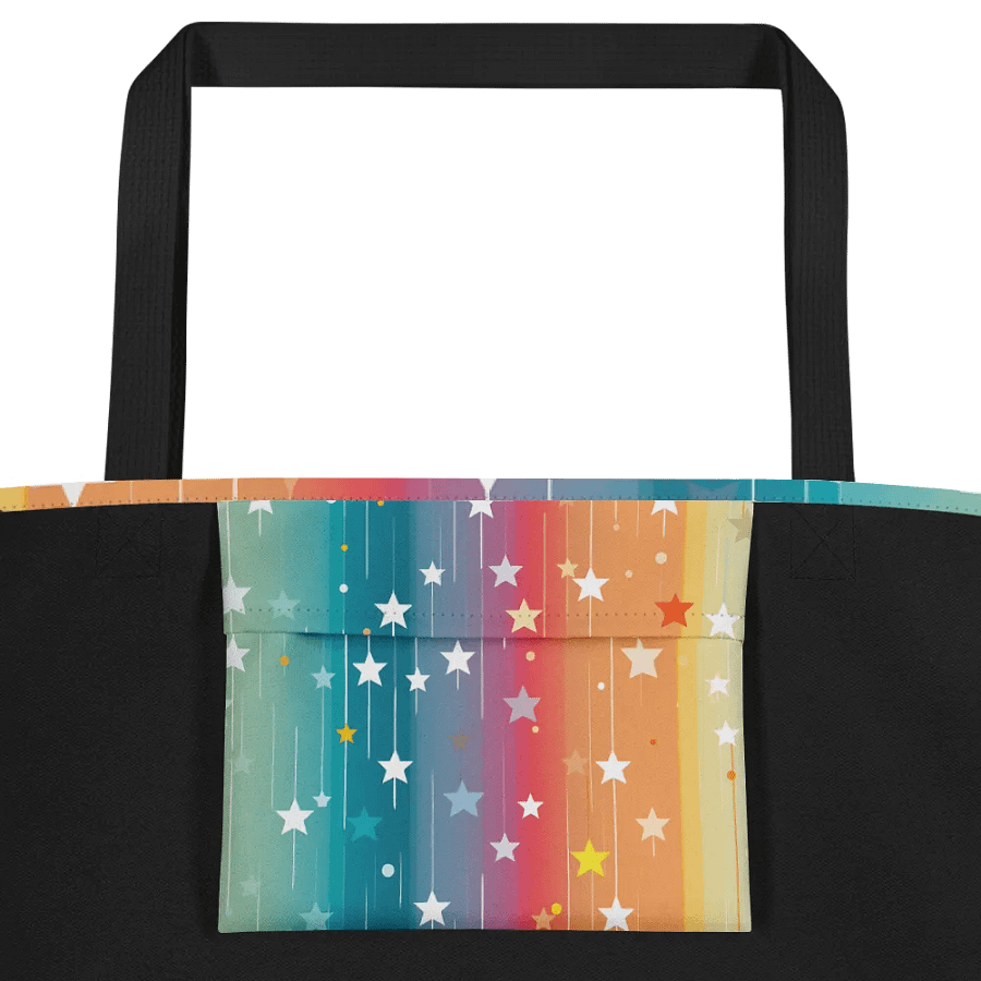 Starry Rainbow Dreams Polyester Tote Bag product image (4)