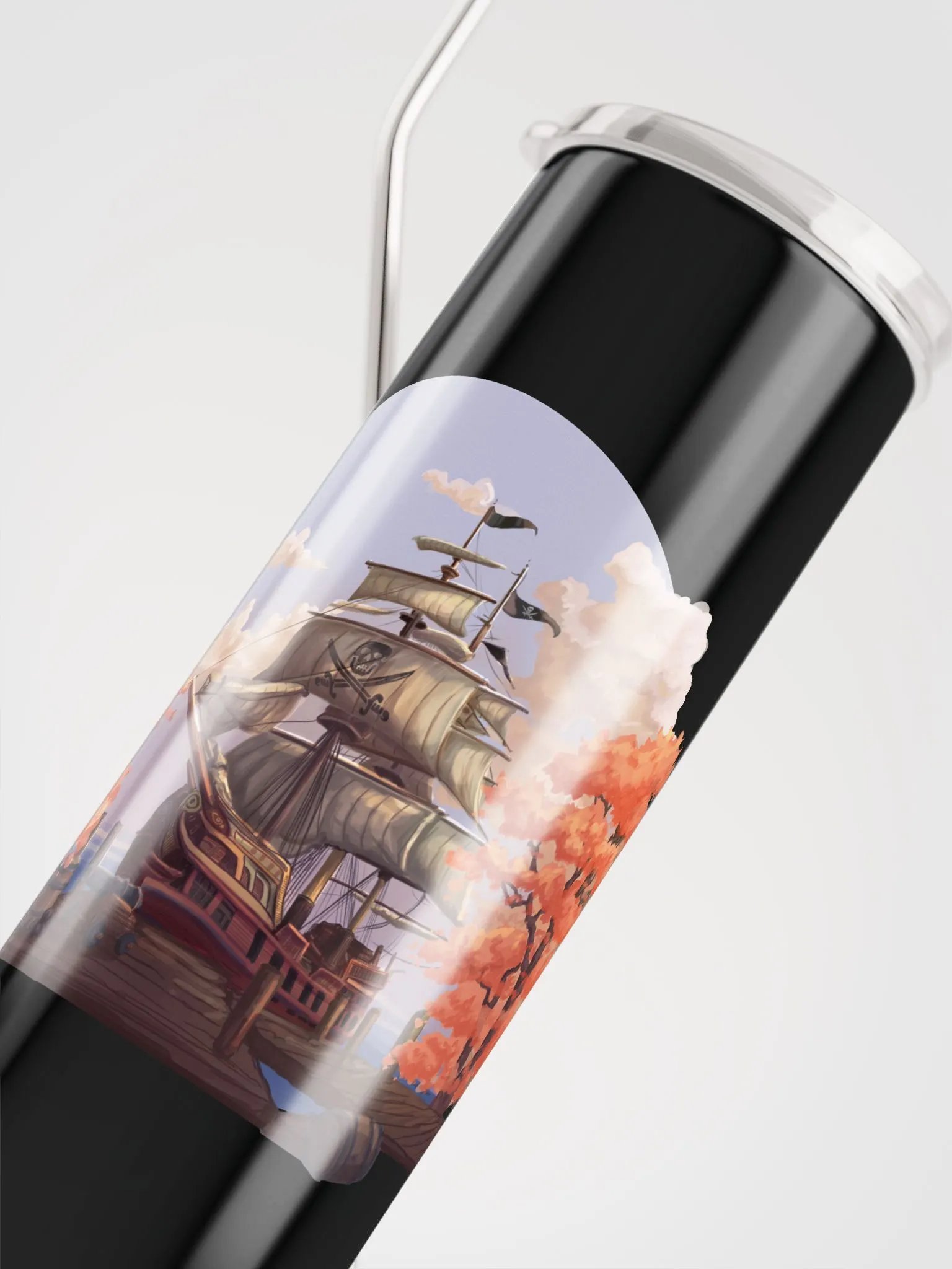 Fall Pirate Water Bottle with Straw product image (5)