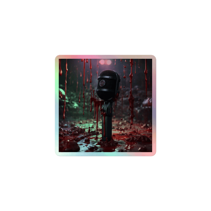 Welcome to the Dark Side of Podcasting Holographic Sticker product image (1)