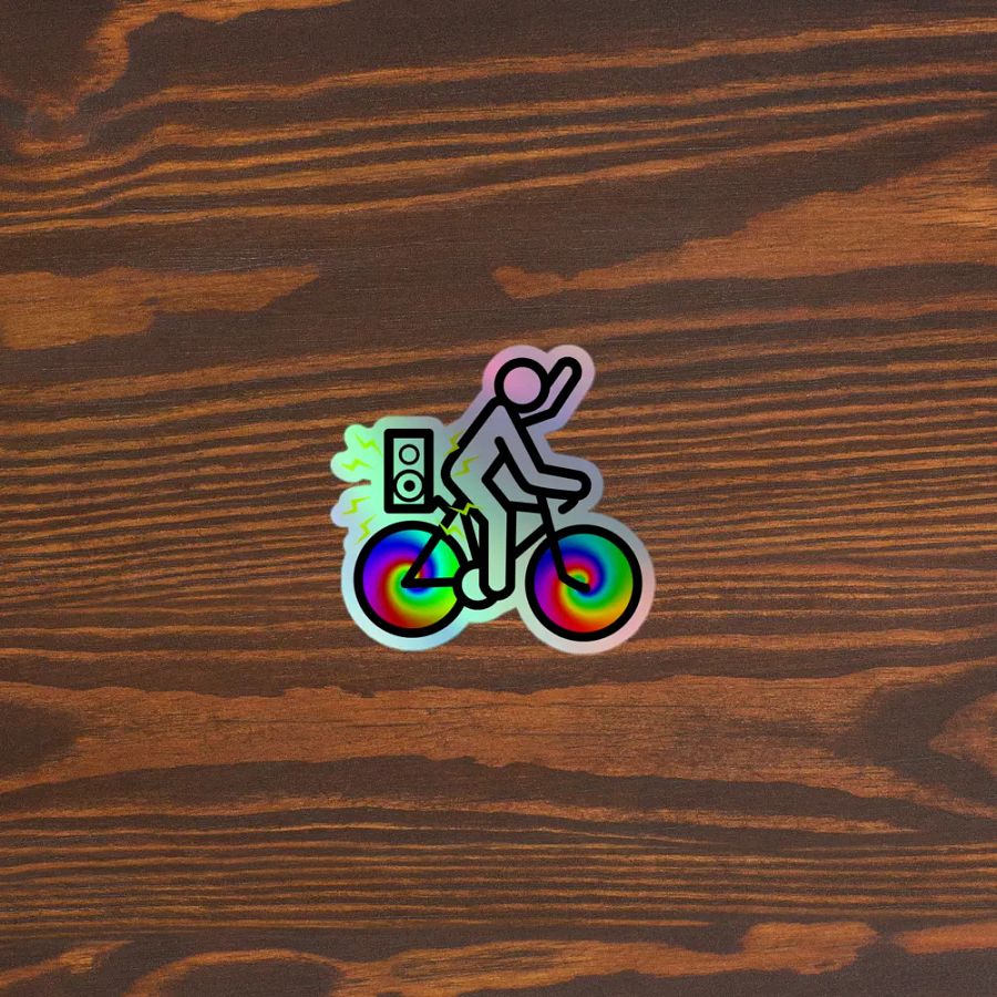 Holographic Bike Rave Sticker product image (5)