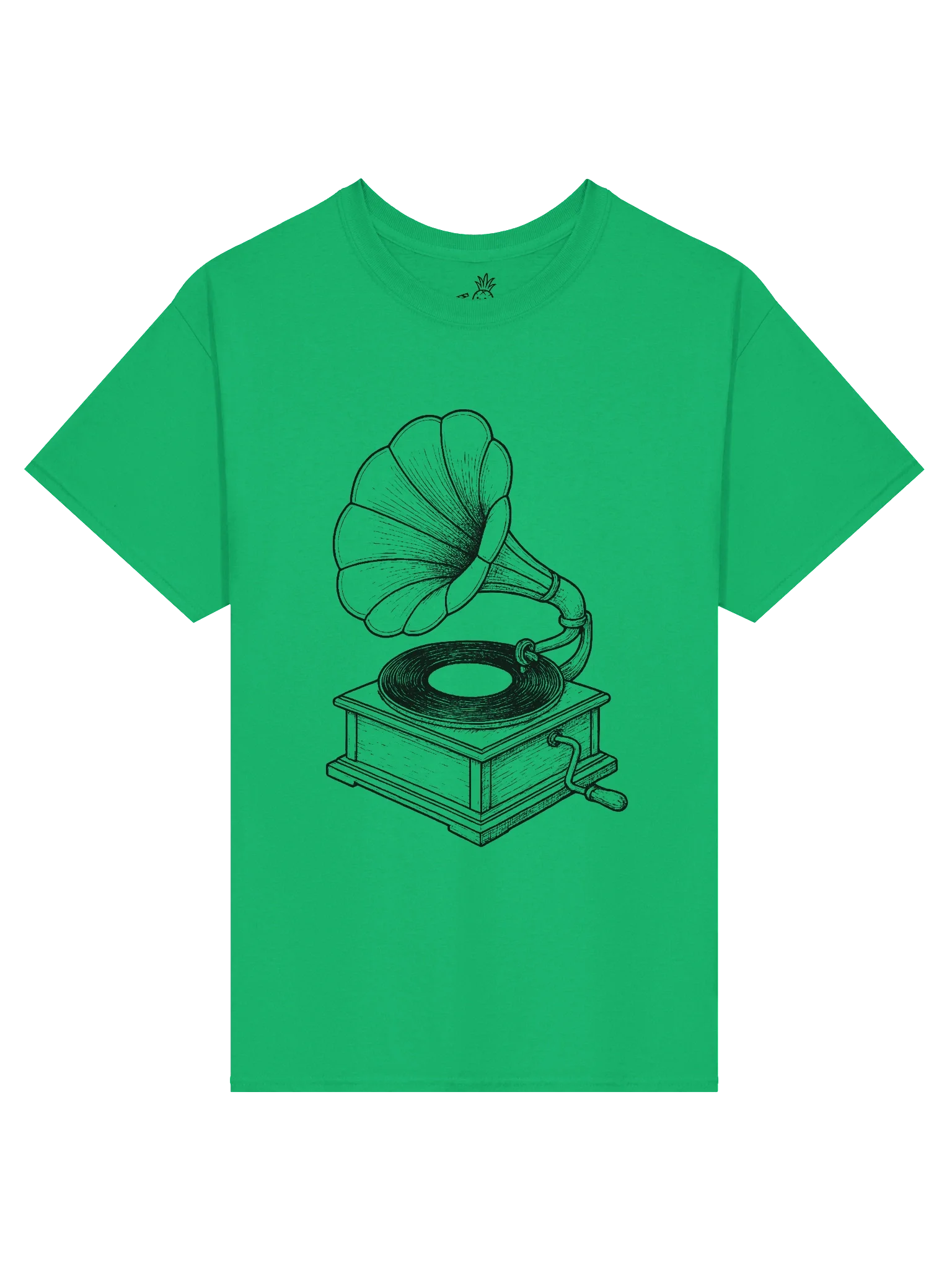 Gramphone and Vinyl Record Boxy Fit Unisex T-Shirt product image (6)