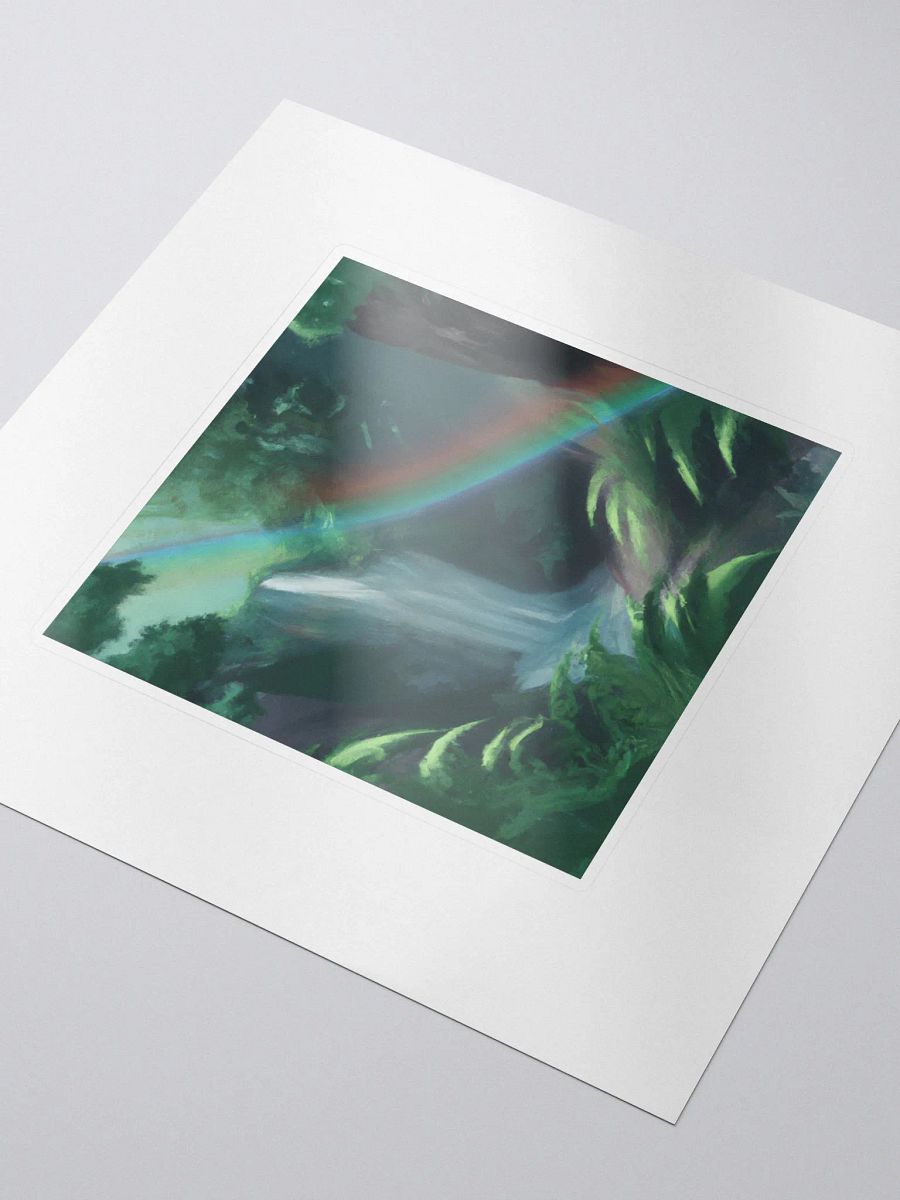 Galactic Wild Rainbow Waterfall Forest Alpha Sticker product image (3)