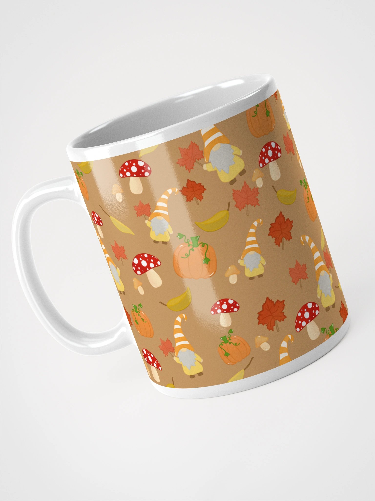 Fall with my Gnomies in Brown Pattern Mug product image (5)