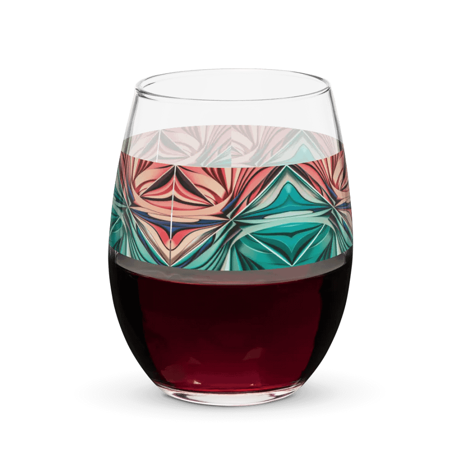 Graphic Grove Abstract Design Stemless Wine Glass - 15oz product image (5)