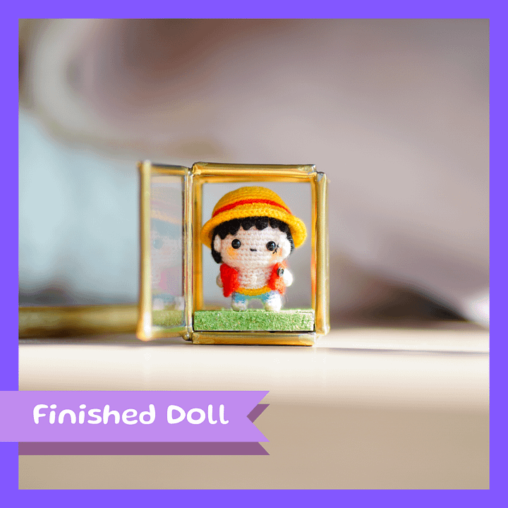 Straw Hat Pirate - Micro crochet product image (1)
