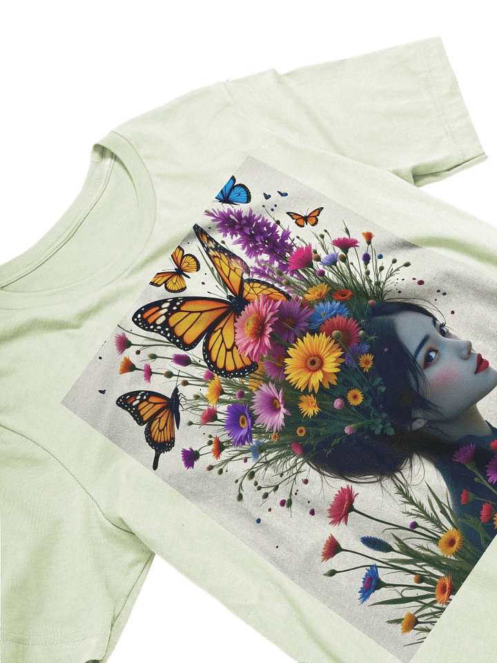 T-Shirt Floral Fantasy Butterflies Portrait product image (2)