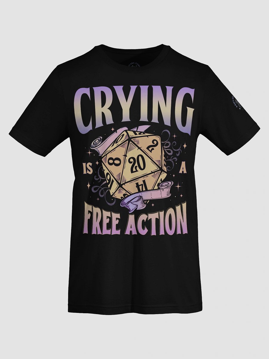 Crying is a Free Action D20 Graphic Tee product image (68)