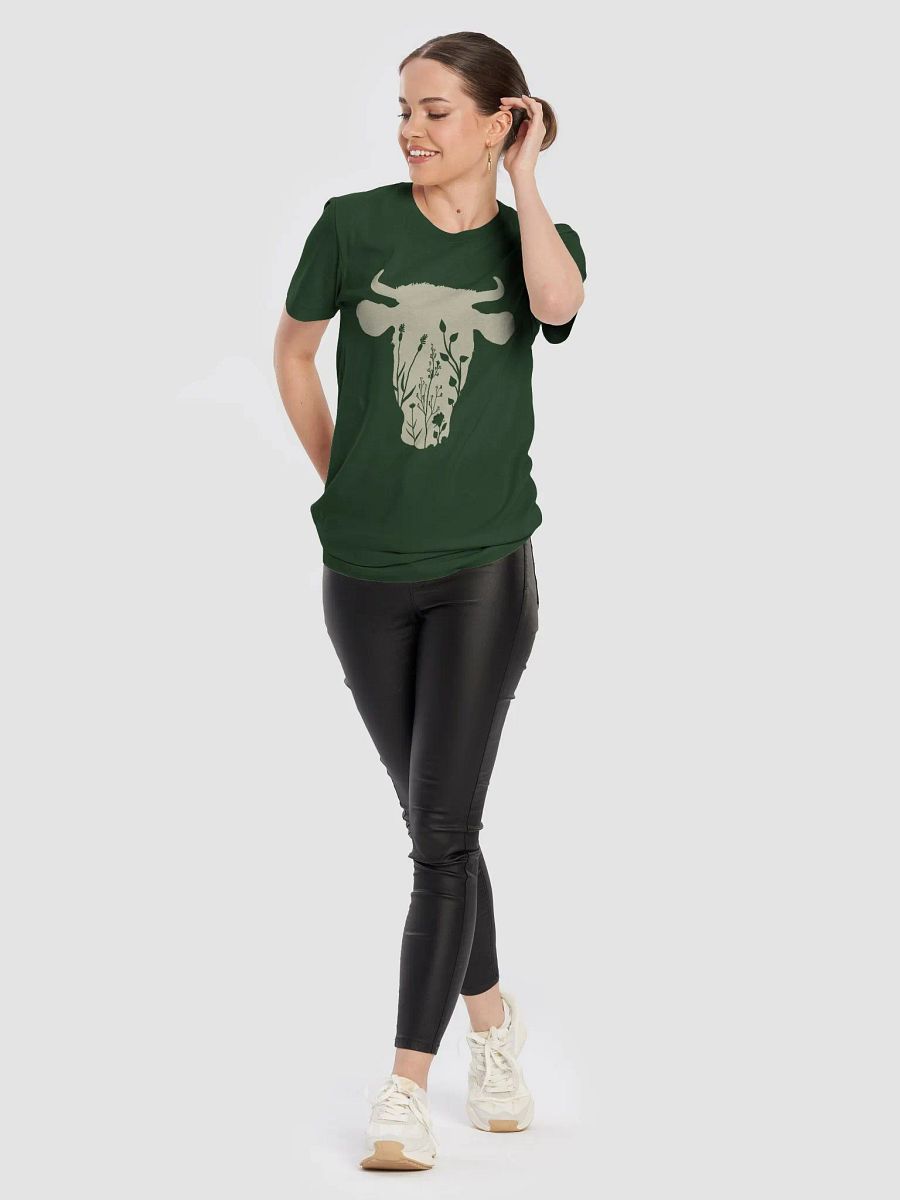 "Cow floral head" t-shirt product image (19)