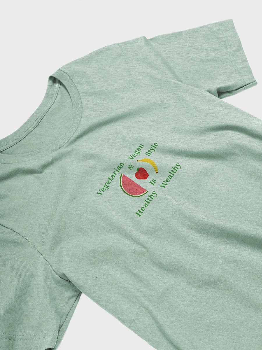 Healthy Wealthy Vegetarian & Vegan T-Shirt product image (3)