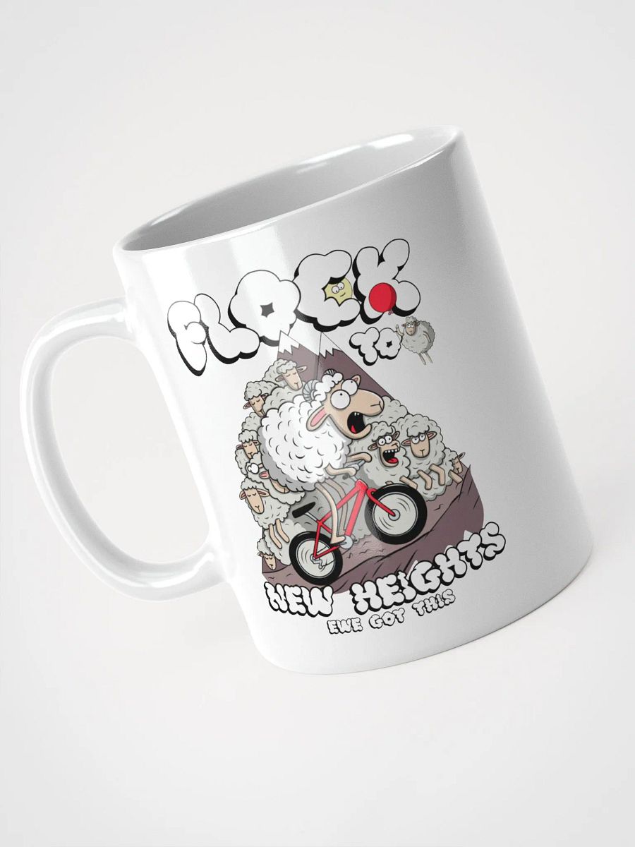 Flock to New Heights - Mug Cute Sheep Bike Design product image (8)