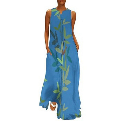 Miniaday Designs Bamboo Collection Sleeveless Long Dress (GQ) Blue
https://www.miniadaydesigns.com/collections/womens-clothin...