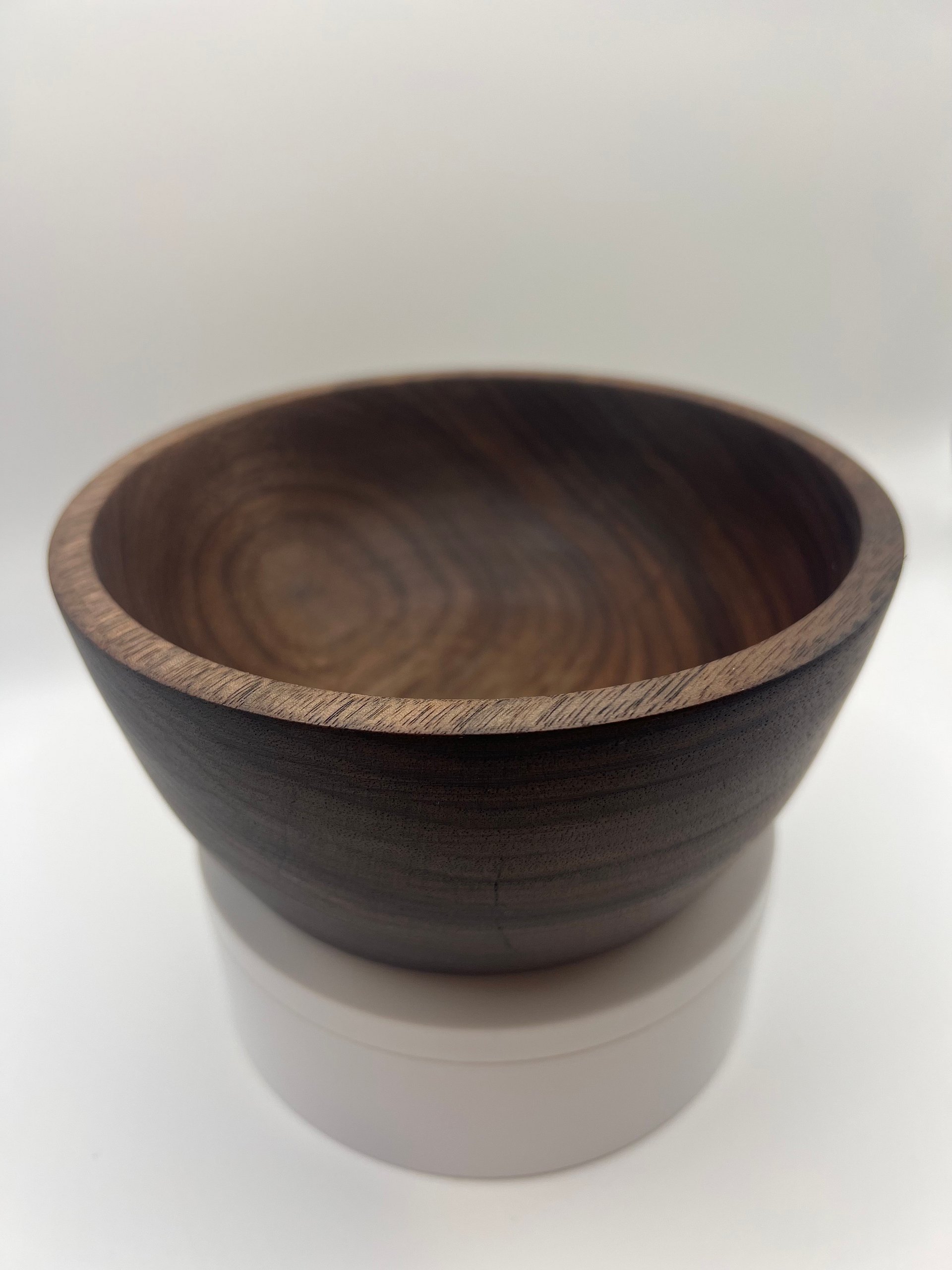🌿 Black Walnut Bowl – 5.5” Hand-Turned Live on TikTok | Solid Black Walnut Wood product image (6)