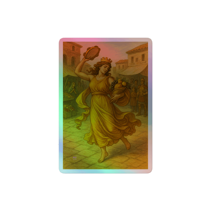 Goddess Fortuna Annonaria's Dance Holographic Sticker product image (2)