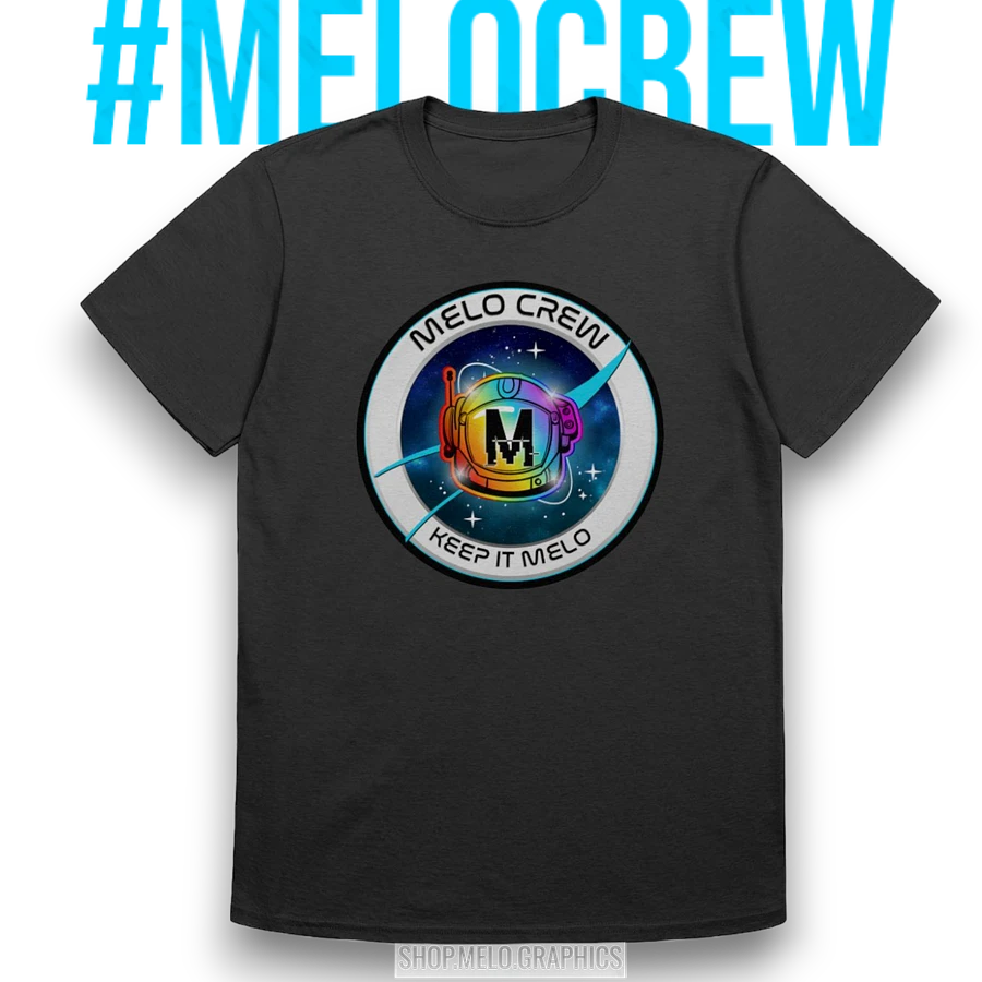 #MeloCrew Badge - Basic T-Shirt | #MadeByMELO product image (1)