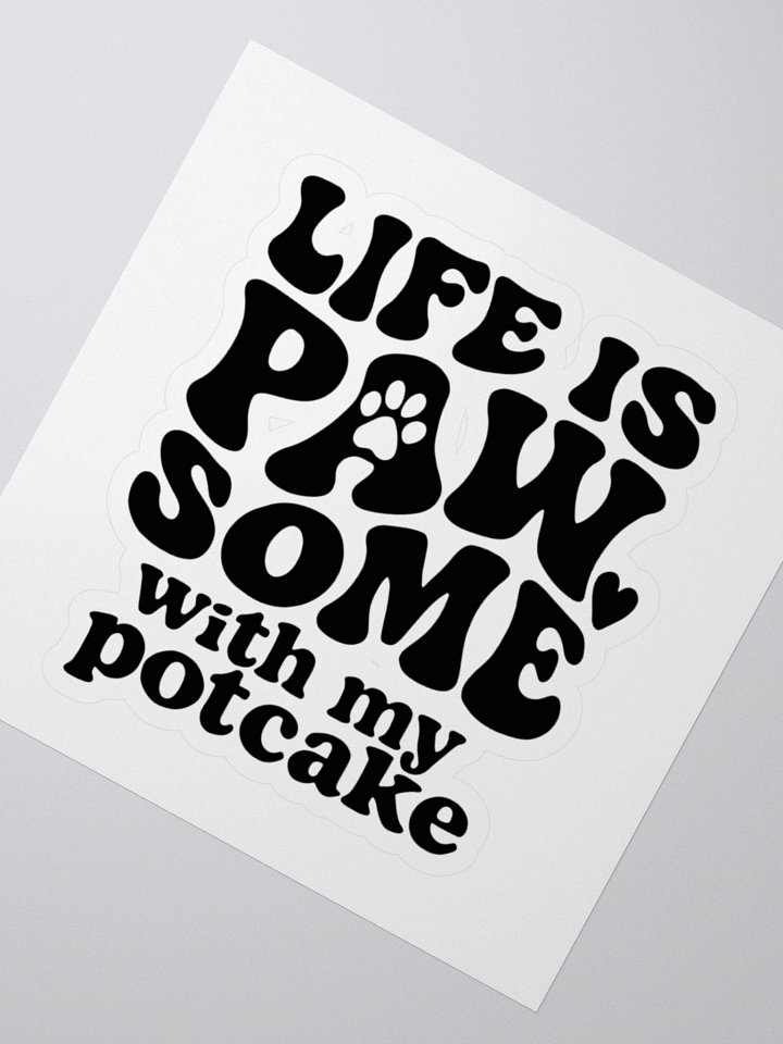 Pawsome Potcake Sticker product image (2)