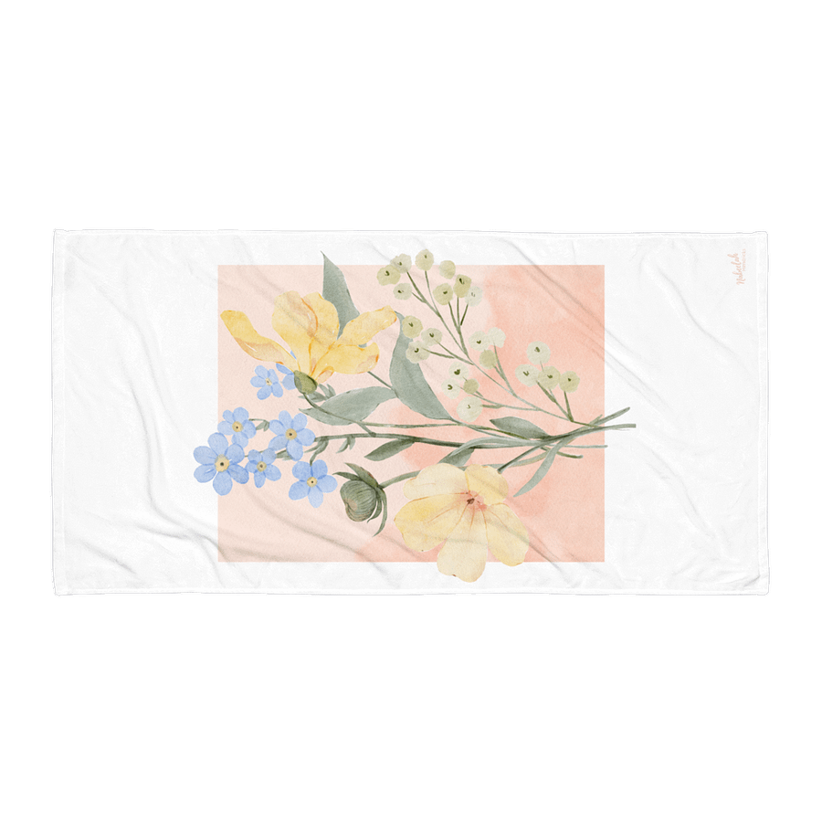 Pastel Floral Towel #1 product image (3)