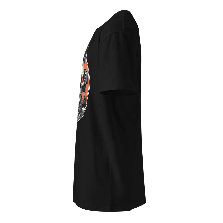 Cyberpunk Skull with Red Eyes and Headphones T-Shirt product image (3)