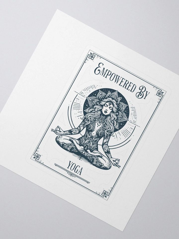 Empowered by Yoga Tarot Card Sticker product image (2)