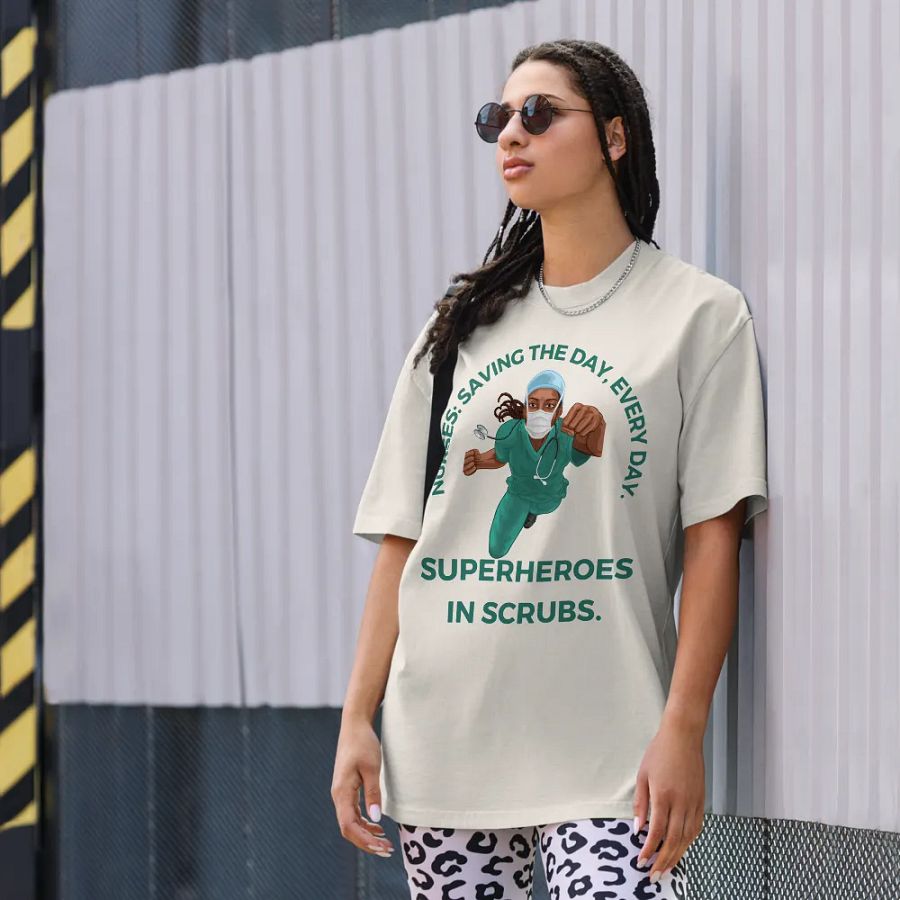 Superheroes in Scrubs Oversized Tee product image (22)