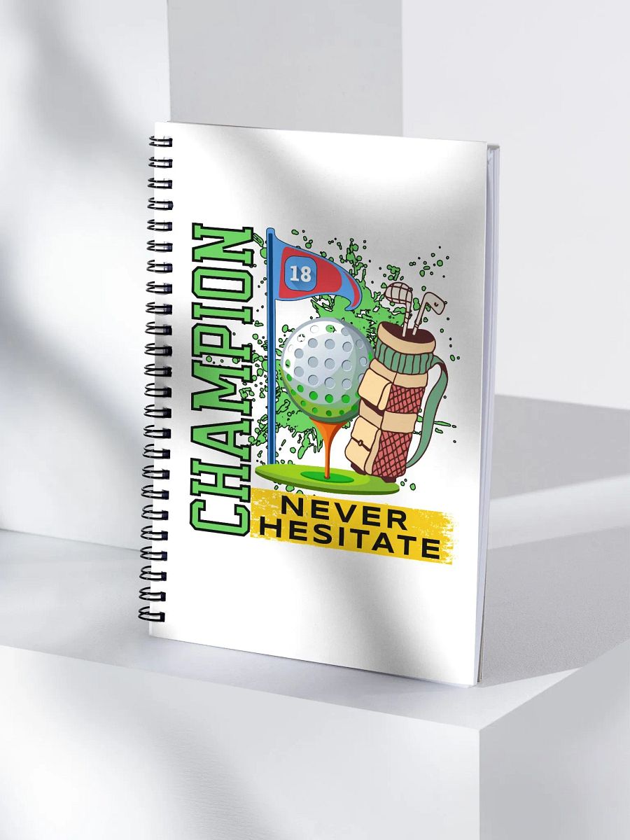 Champion Never Hesitate Golfing Spiral Notebook product image (3)