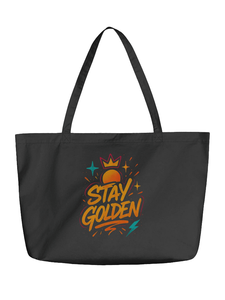 "Stay Golden" Organic Cotton Tote | Econscious Eco Essentials product image (2)