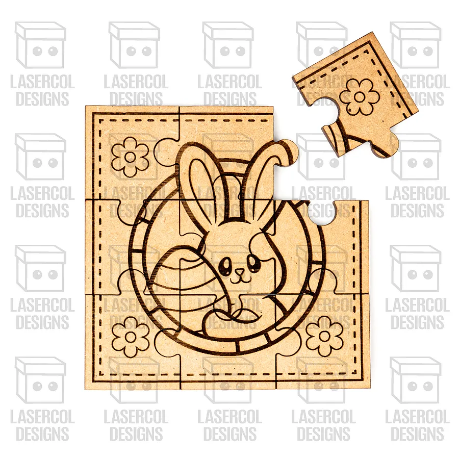 Easter Bunny Puzzles - Laser Cut Files product image (9)