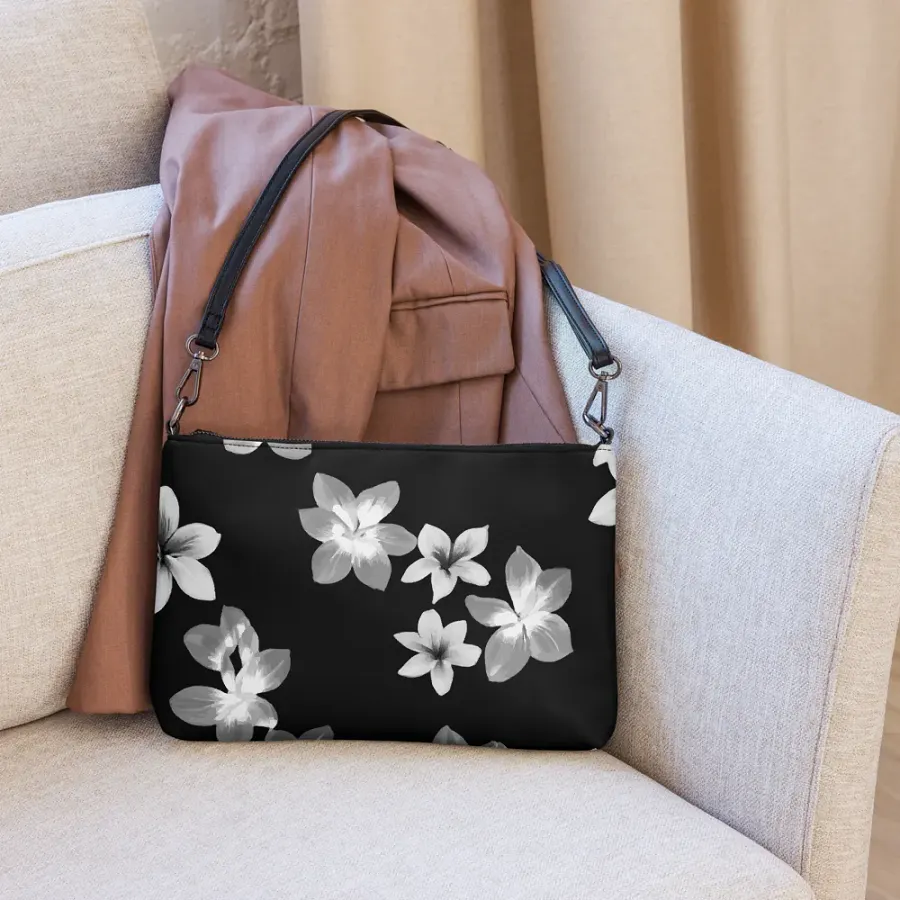 Volcanic Ash Caribbean Flower Print | Crossbody Bag product image (6)