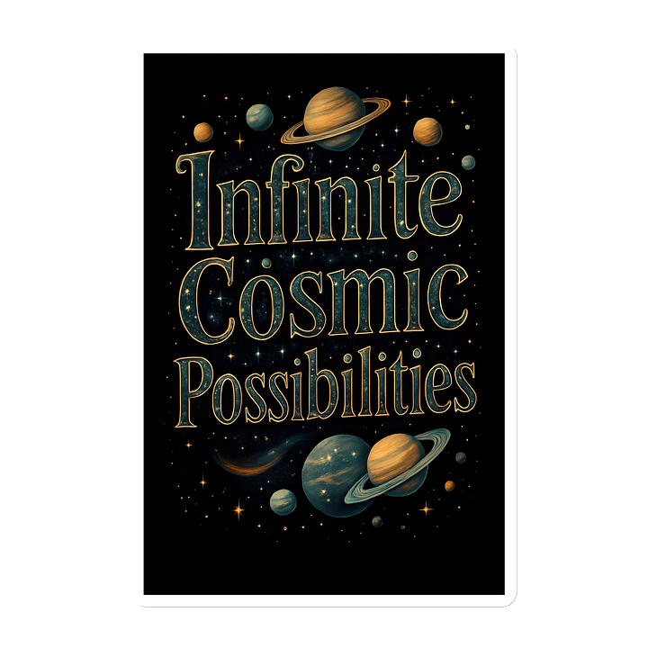 Infinite Cosmic Possibilities Cosmic Green Magnet product image (1)