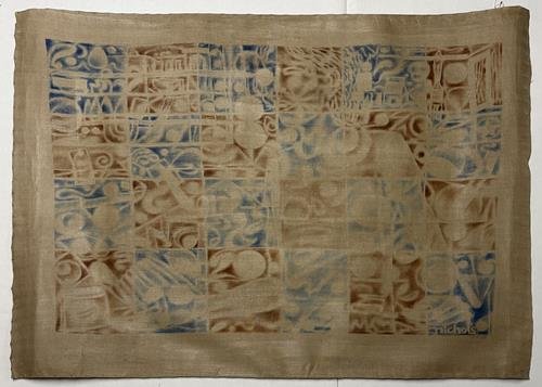 Island Salem/ Portrait of D.E. May (1992) (47" x 58") Rolled Canvas Original product image (1)