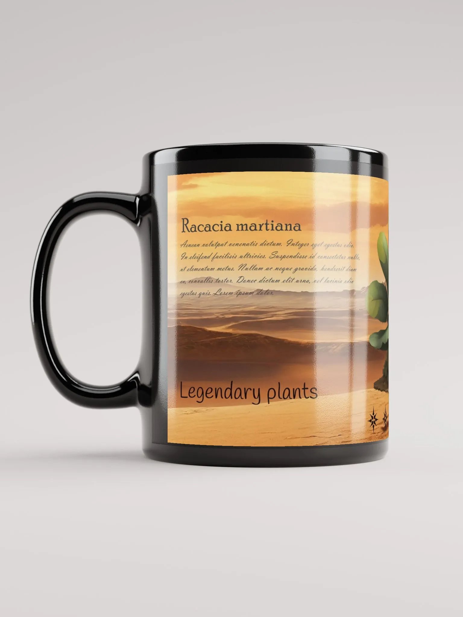 Desert Oasis Ceramic Coffee Mug - Vibrant Cactus Design Racacia martiana product image (6)