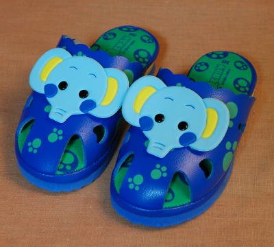 🎎 Japanese Piko Piko Squeaky Sandals – Blue Elephant Design – 16 cm – Free Ship product image (5)