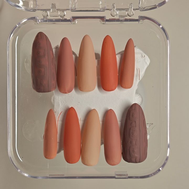 Pumpkin Spice Cozy Nails product image (1)