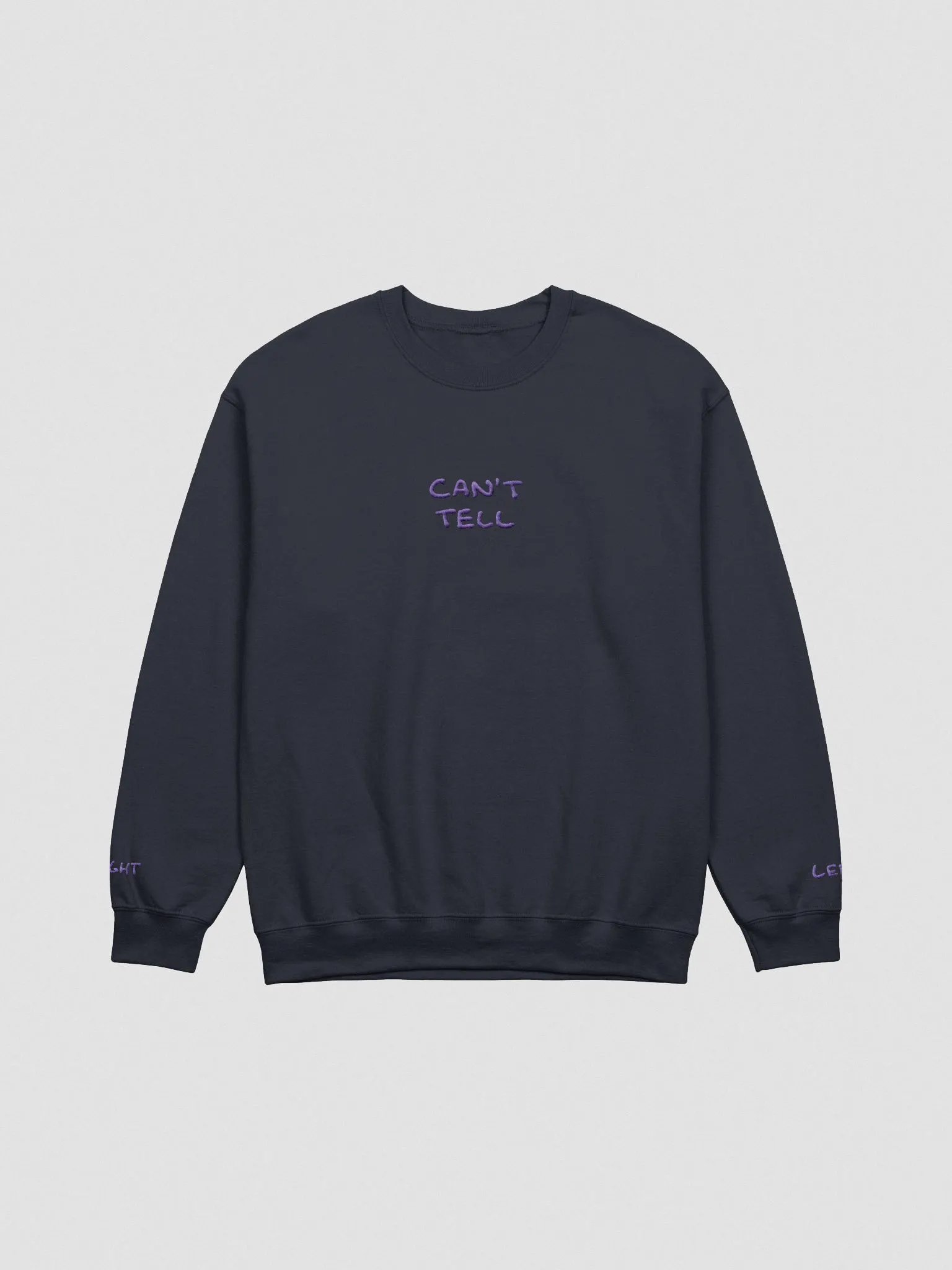 CAN'T TELL embroidered crewneck (purple) product image (1)