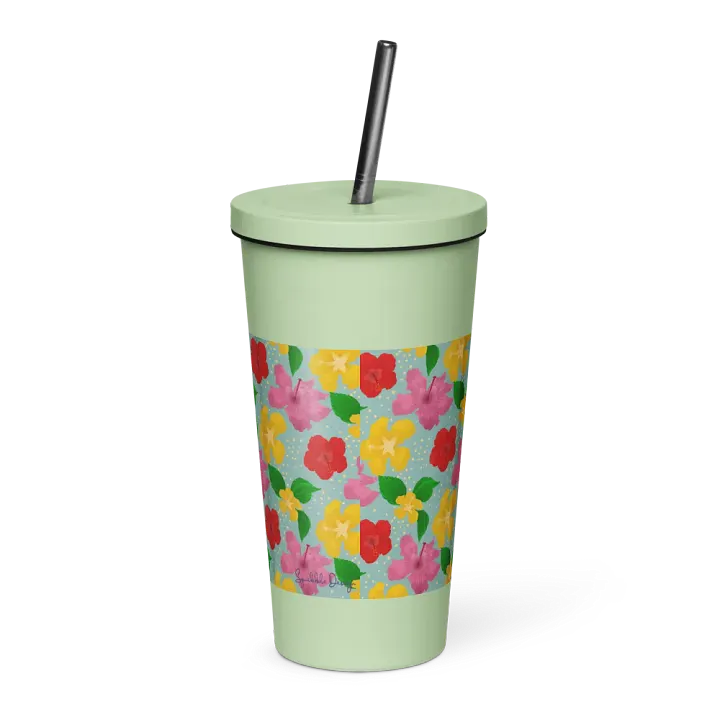 Hibiscus Flower Pattern Tumbler product image (2)