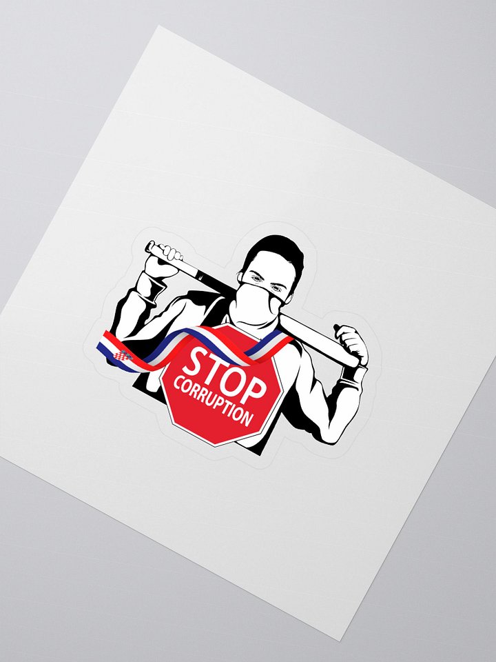 Stop Corruption Kiss Cut Stickers product image (2)