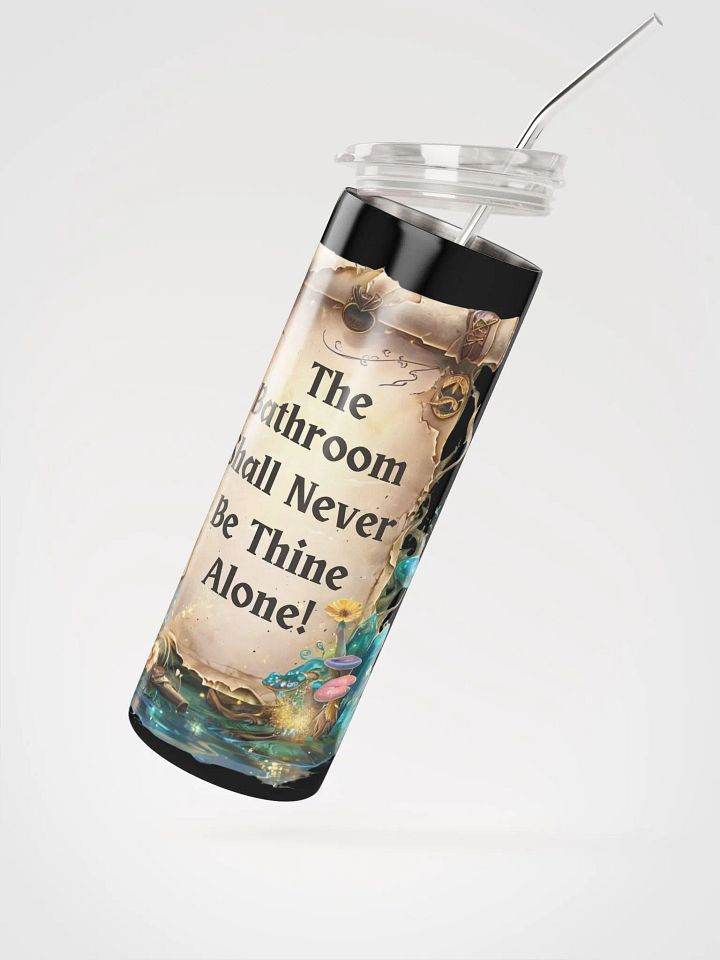 The Bathroom Shall Never Be Thine Alone – Funny Mom Tumbler, Fairytale Parenting Humor, Relatable Mom Life Gift product image (2)
