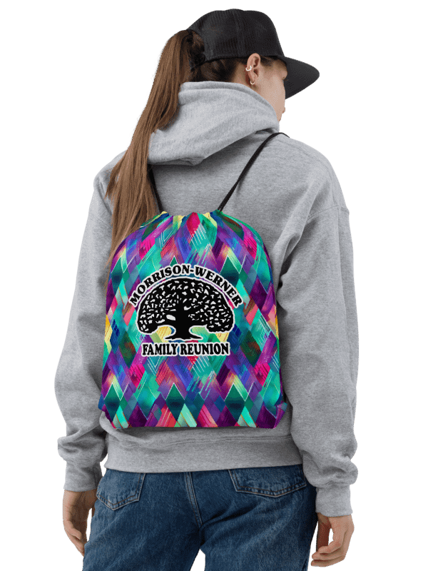 "Watercolor Diamonds" Drawstring Bag product image (2)