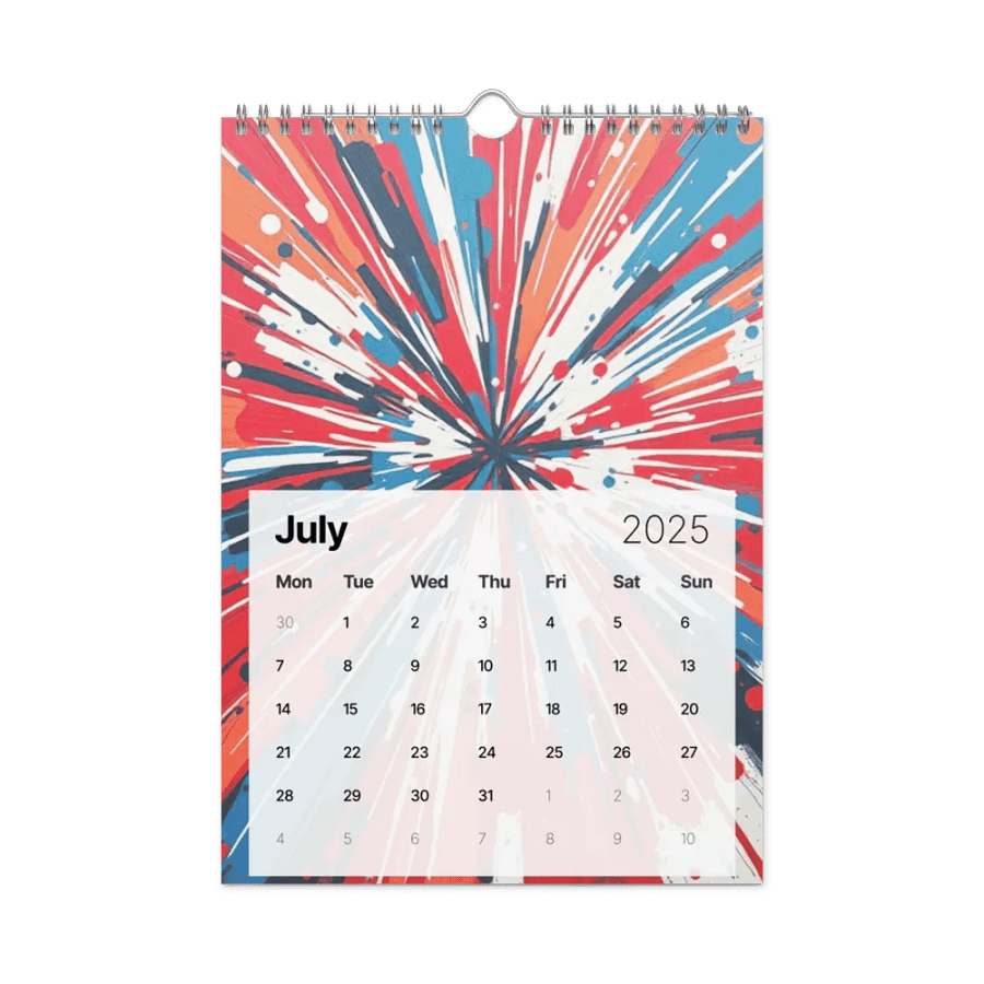 ART ABSTRACT WALL CALENDAR 2025 product image (7)