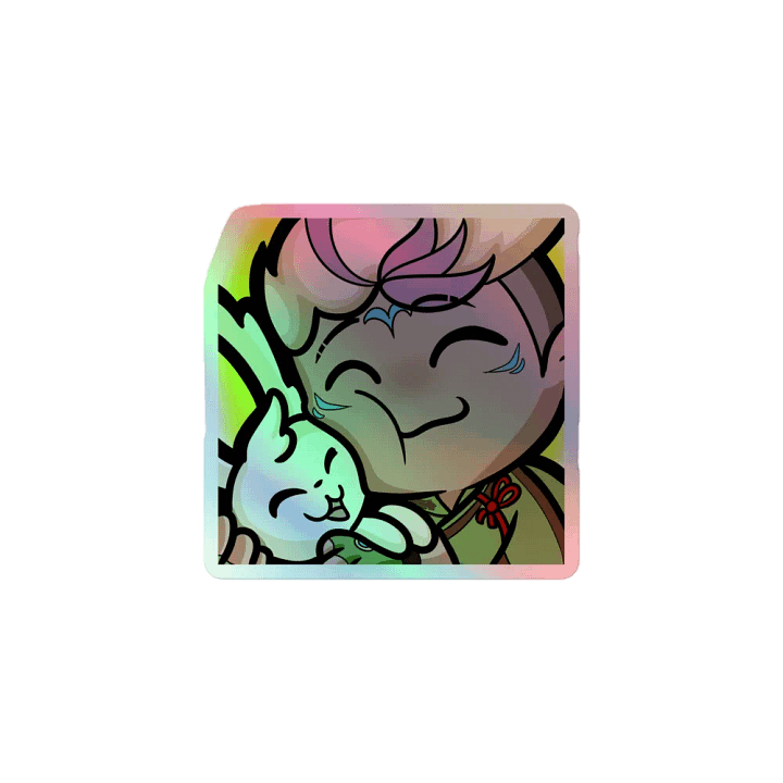 AfressHug Emote Holographic Sticker product image (1)