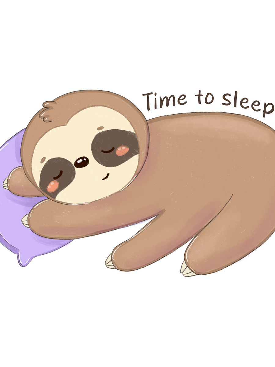 Time to Sleep Sloth Mental Health product image (1)