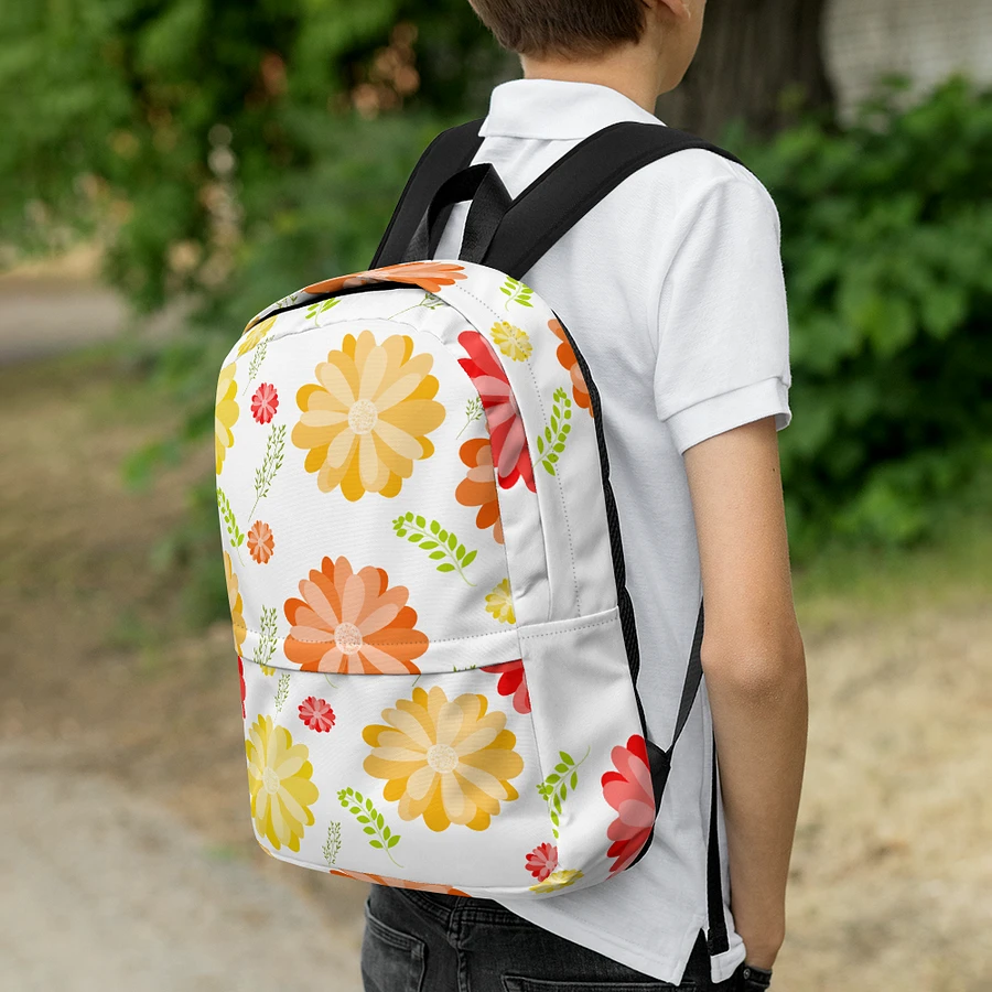 Orange Floral Backpack product image (2)