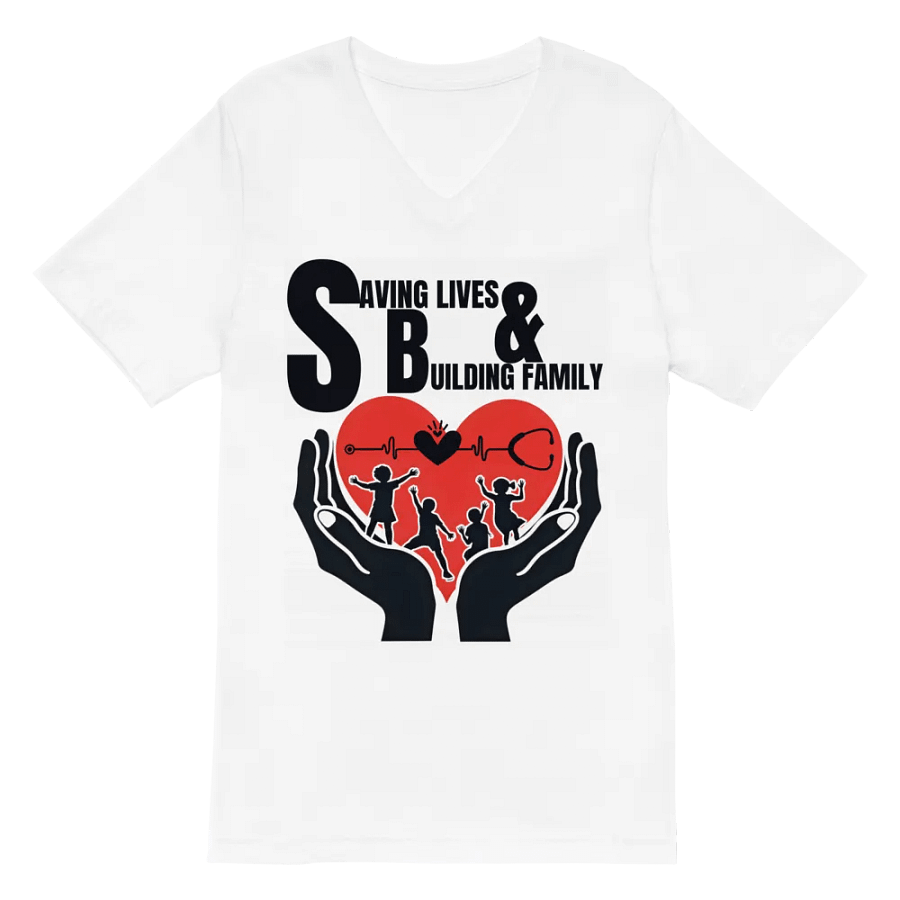 Saving Lives & Building Family V-Neck Tee product image (2)