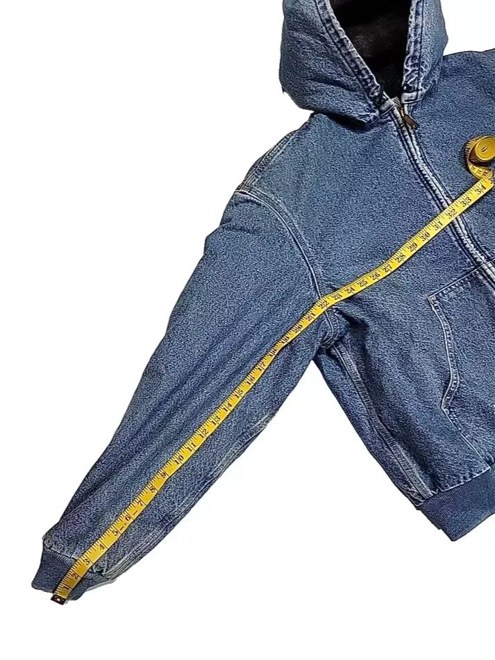 Vintage Carhartt JB1198 Blanket Lined ASAP Rocky Denim Jacket Men Large USA Made product image (4)