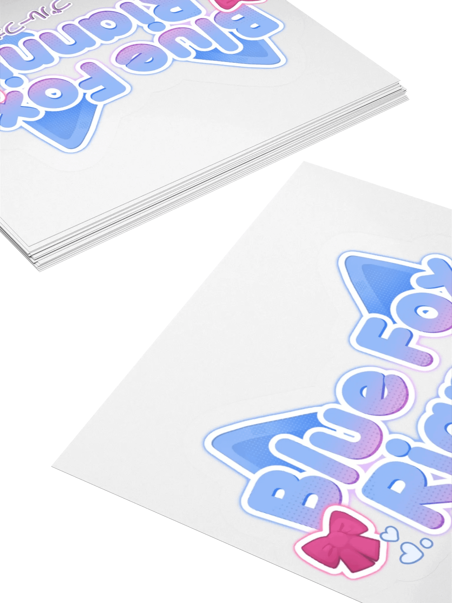 Blue Fox Vinyl Stickers product image (4)