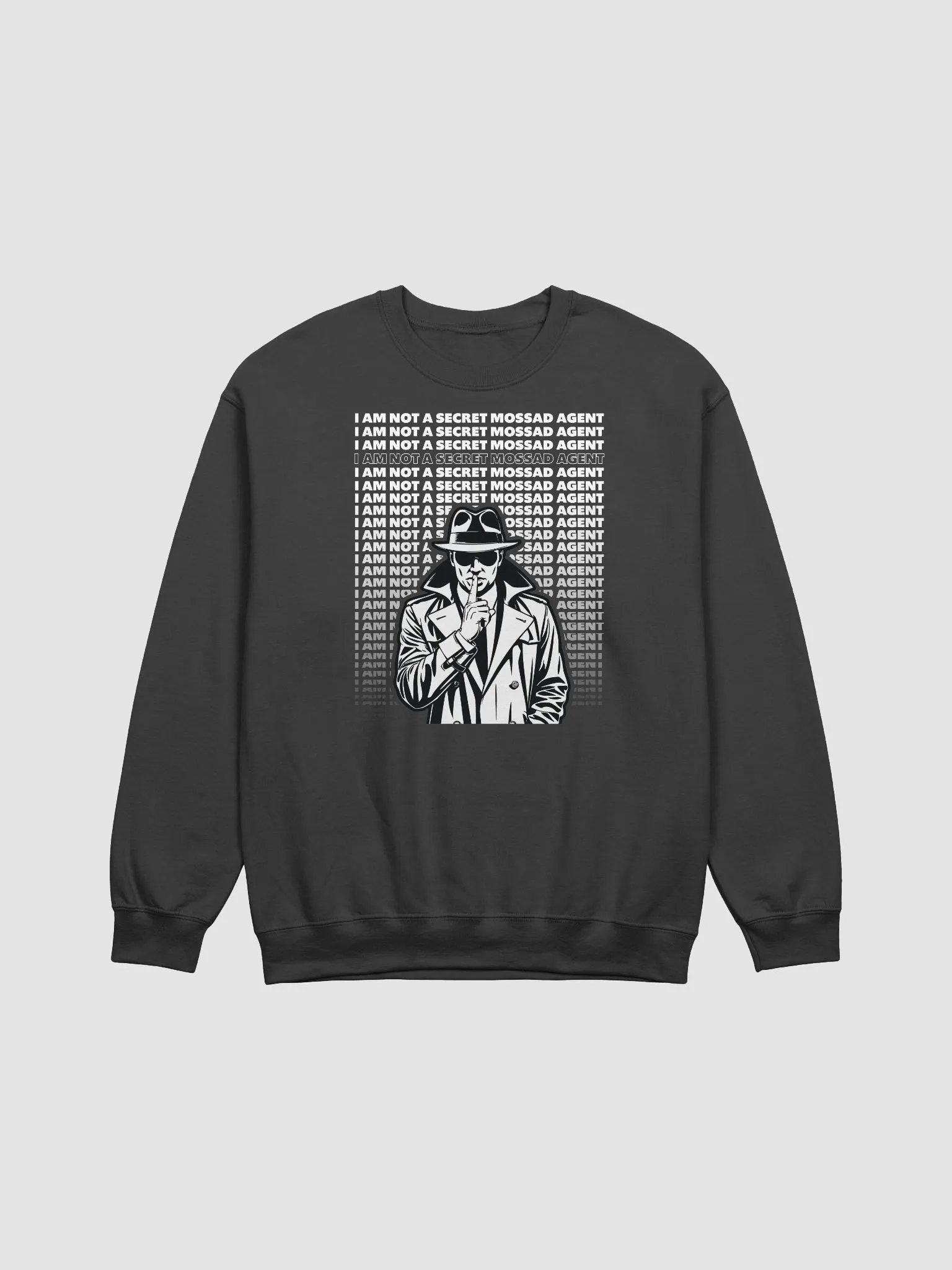 Secret Mossad Man Crewneck Sweatshirt product image (2)