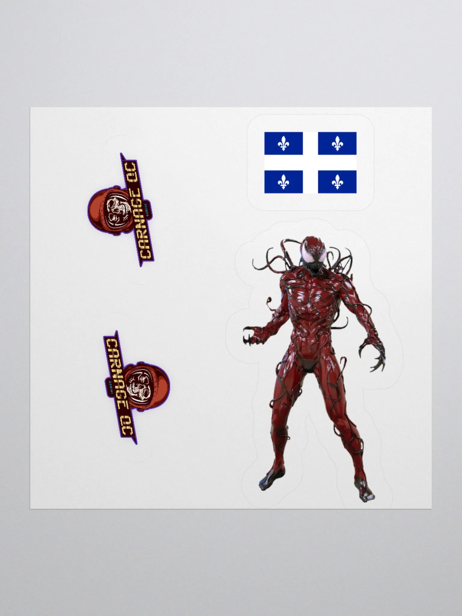 Quebec Carnage Kiss Cut Stickers product image (3)