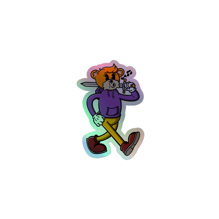 Whistlin' Bear Sticker - Color product image (1)