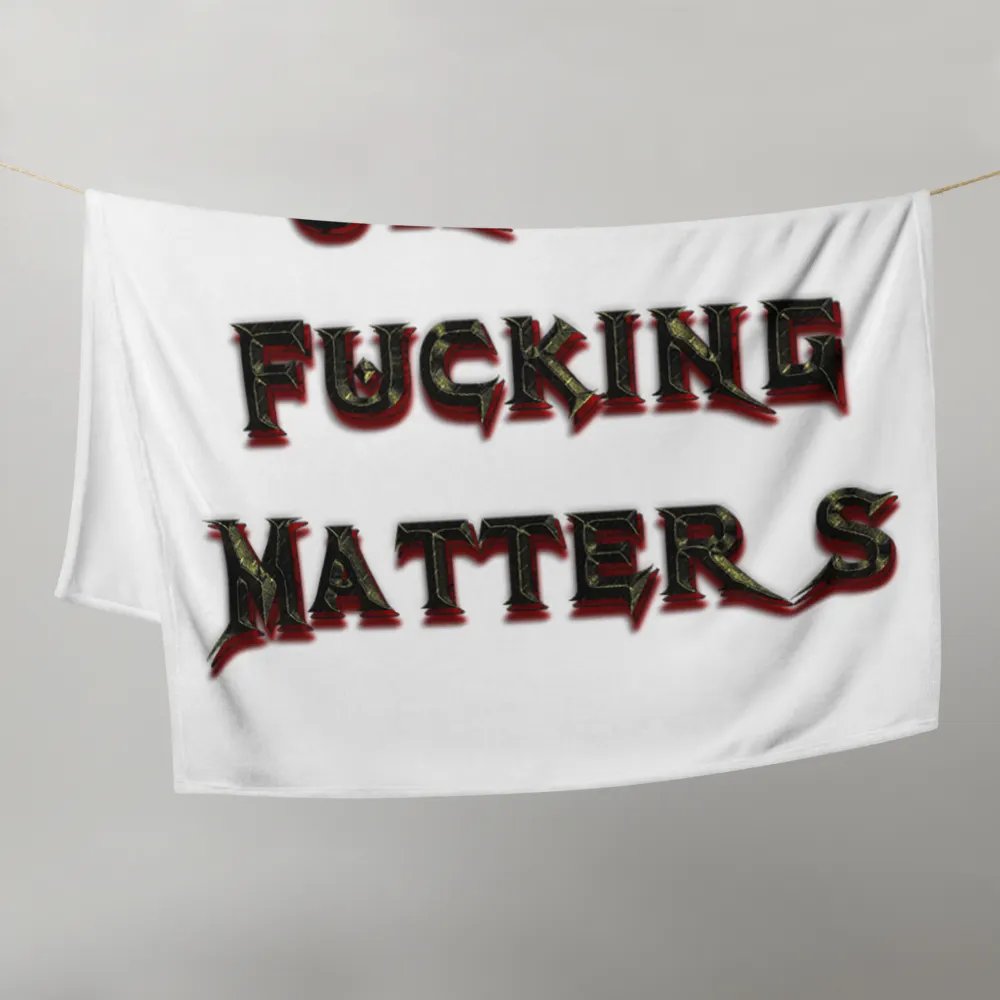 Lucifer's Lounge Slogan Plush Blanket product image (21)
