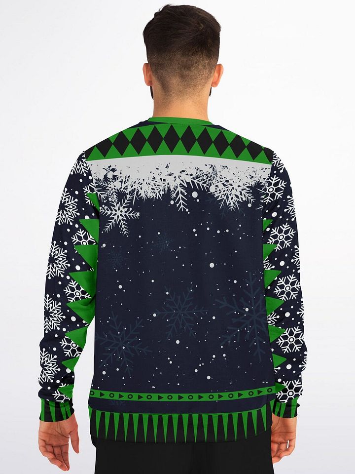 “Working It at the Pole” Funny Christmas Sweatshirt | Holiday Party Jumper | Santa Workout Humor | Unisex Adult Holiday Gift product image (2)
